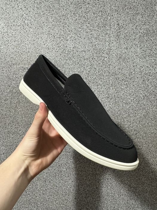 Мужские Лоферы Чёрные 46