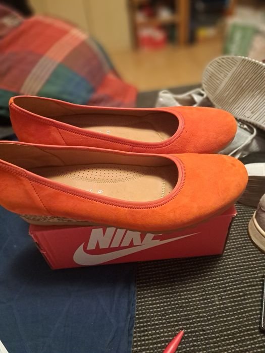 Donna Gabor Tacchi Arancioni Camoscio 43