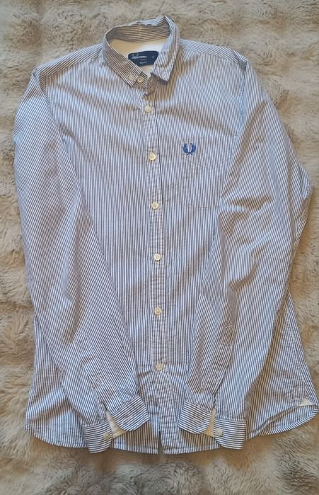 Homme Fred Perry Chemise Blanche 36