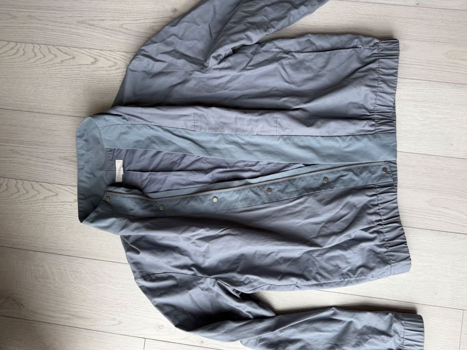 Femme  Bomber Bleu Coton