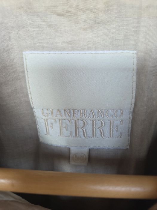 Uomo GianFrancoFerre Giacca Beige Pelle 44