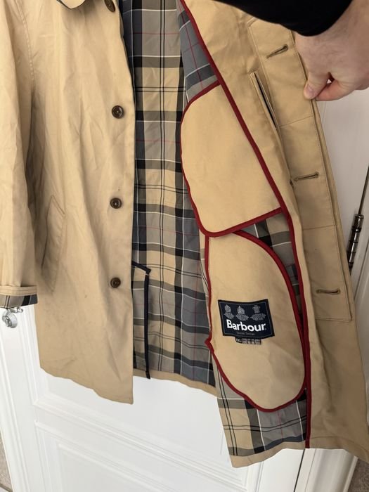 Herren Barbour Trench Beige XXL