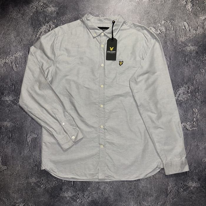 Homme Lyle & Scott Chemise Grise Coton 42