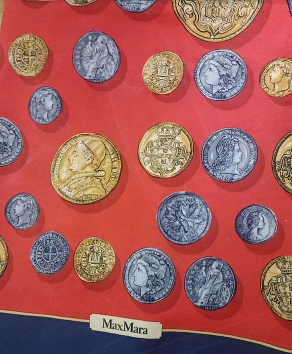 Unisexe MaxMara Écharpe Rouge Soie