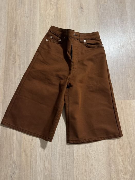 Женские Ganni Шорты Коричневый  