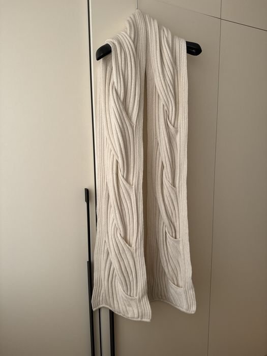 Unisex Escada Scarf Cream Cashmere