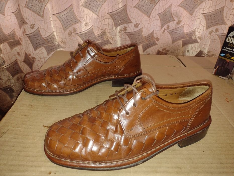 Herren Sioux Slipper Braun Leder 42