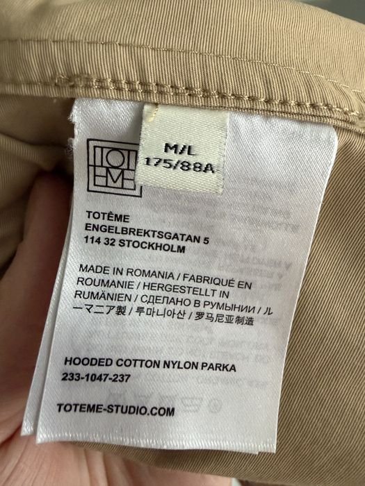 Herren Toteme Jacke Beige M-L
