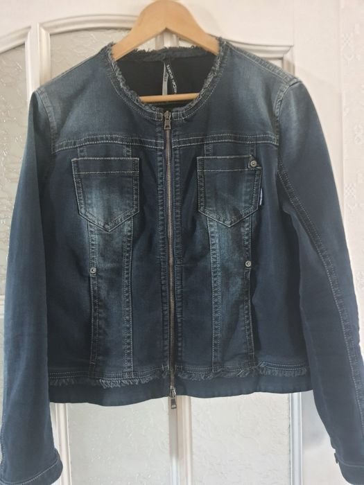 Donna Marc Cain Giacca di Jeans Blu Navy 40