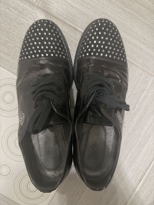 Femme Mocassins Noir Cuir 37