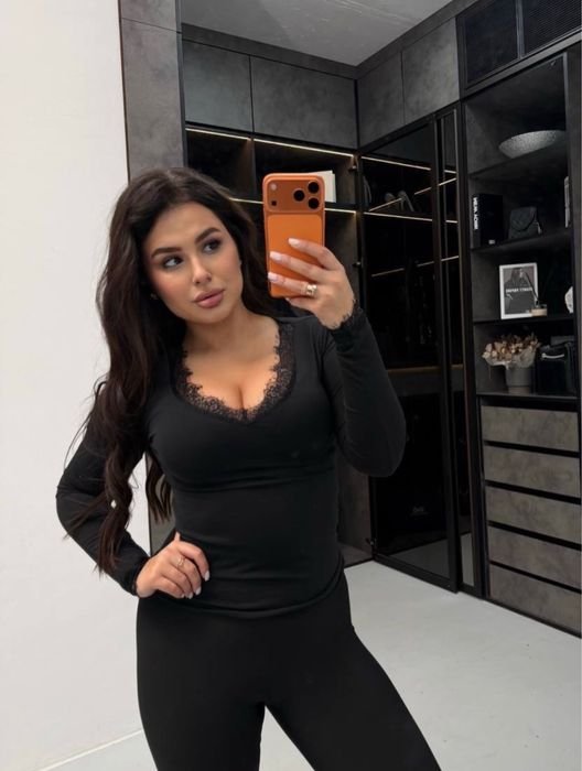 Женская Intimissimi Блуза Чёрный Другой материал