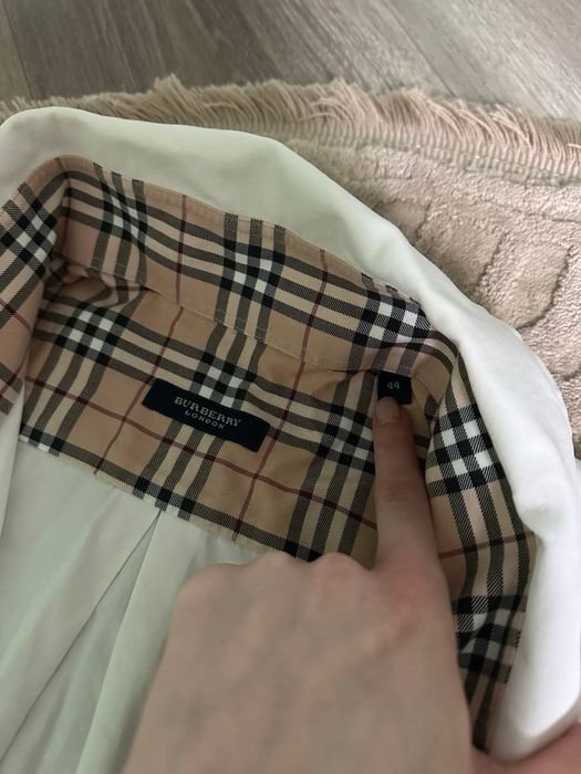 Мужской Burberry Рубашка Белая