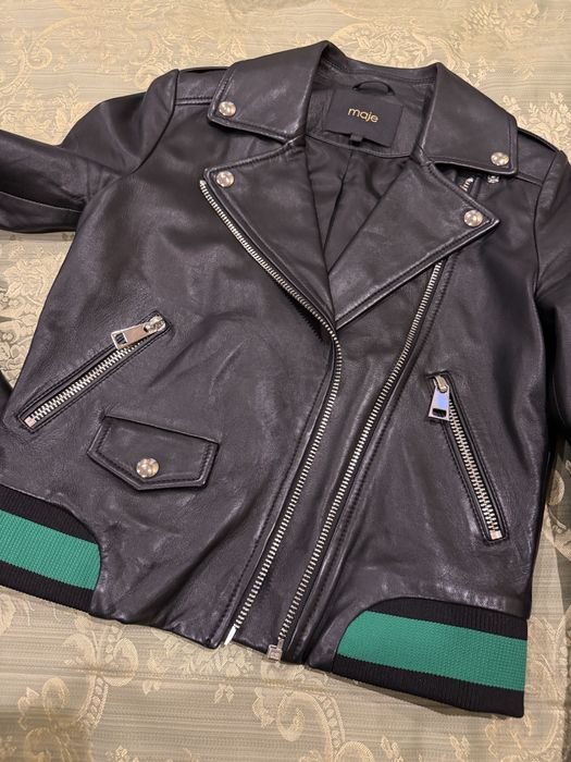 Damen MAJE Bikerjacke Schwarz 36
