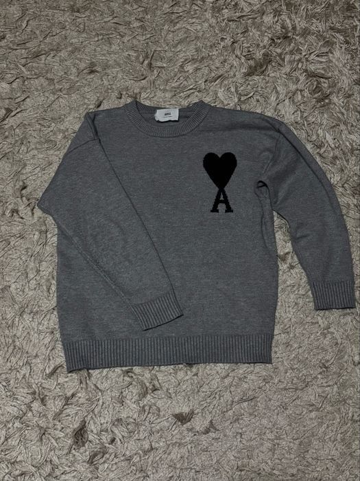 Унисекс Ami Свитер Серый