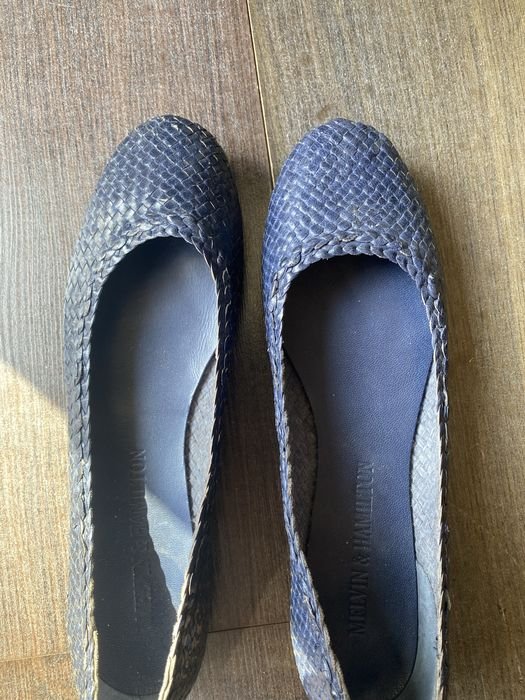 Damen Melvin & Hamilton Absätze Marineblau Leder