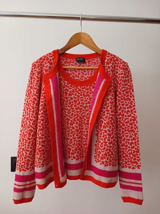 Damen Escada Sport Pullover Rot Wolle 38