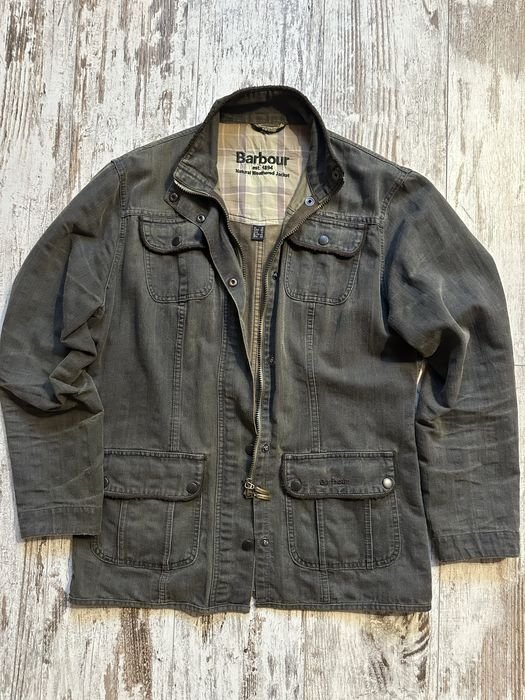 Femme Barbour Veste Kaki Coton 38