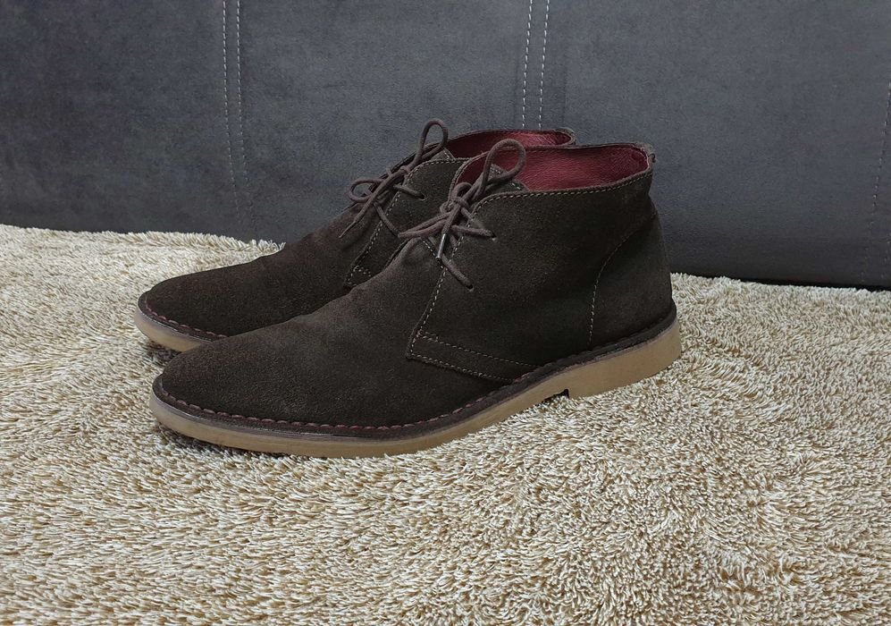 Men Dune Boots Brown Suede 44.5