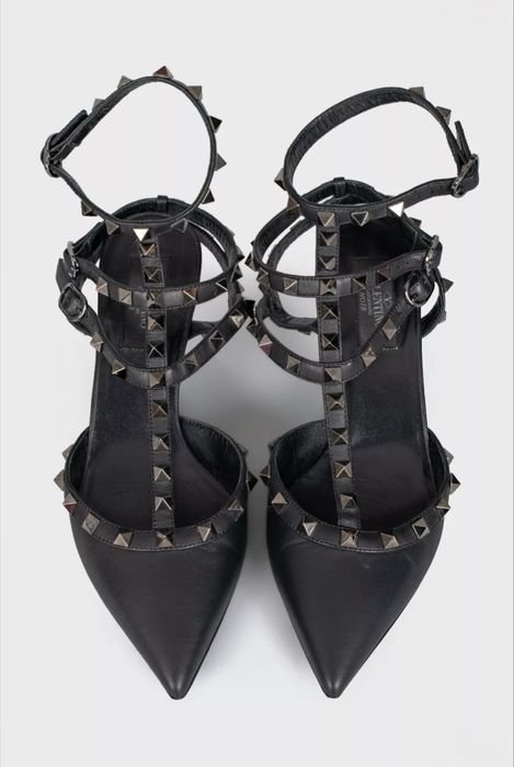 Женские Valentino Босоножки Чёрные 39