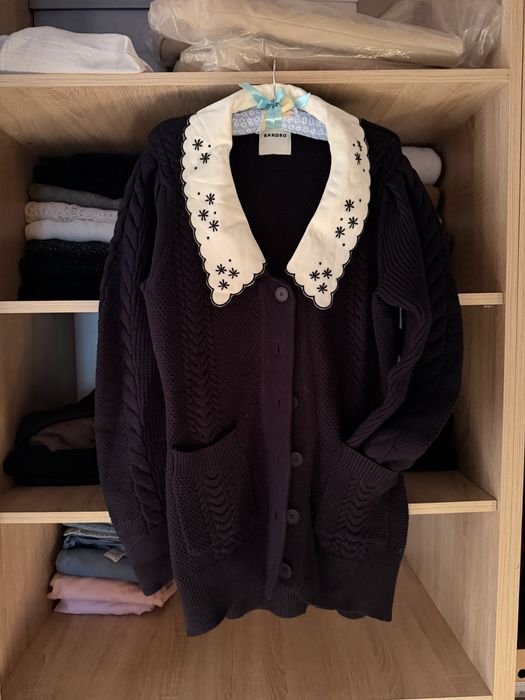 Женский Sandro Свитер Тёмно-синий 36