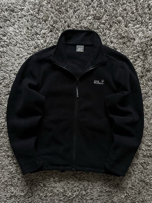 Uomo Jack Wolfskin Felpa Nera M-L