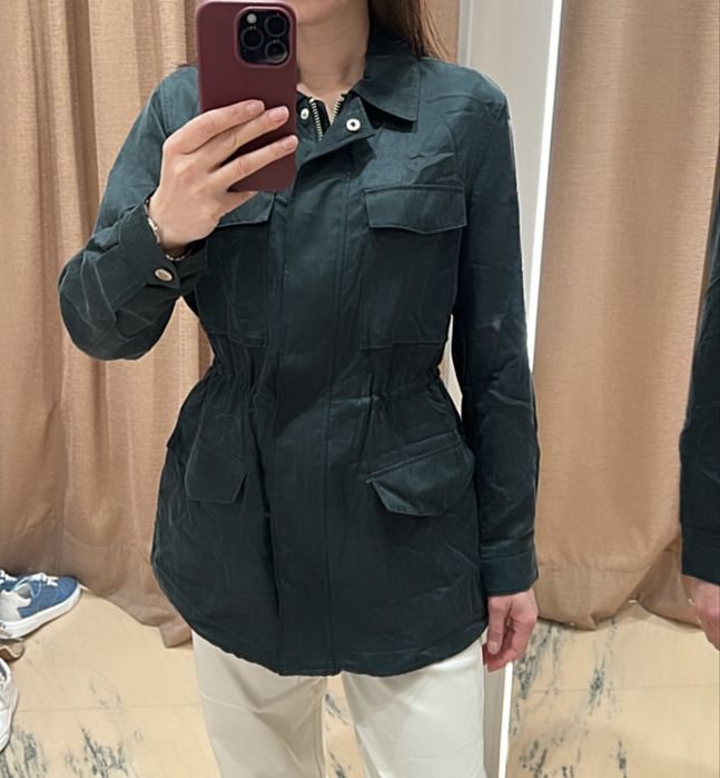 Мужской Massimo Dutti Куртка Зелёный 36