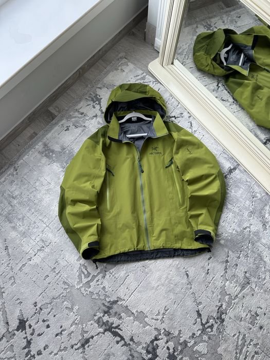 Мужской Arcteryx Ветровка Зелёный Gore-Tex 42