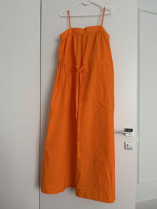 Женский Ganni Платье Оранжевый 36