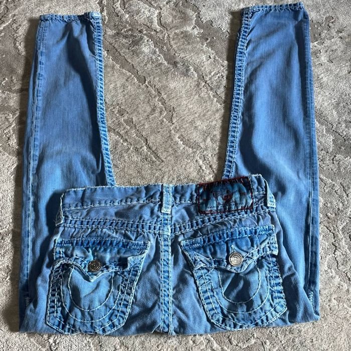 Мужские True Religion Джинсы Красные Джинс