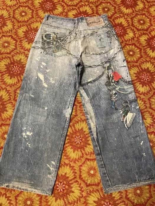 Мужской Acne Studios Джинсы Тёмно-синий Джинс 34