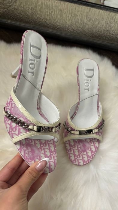 Женские Dior Босоножки Розовые 36-40
