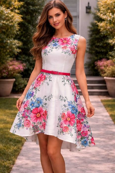 Женское Monsoon Платье Многоцветное 34