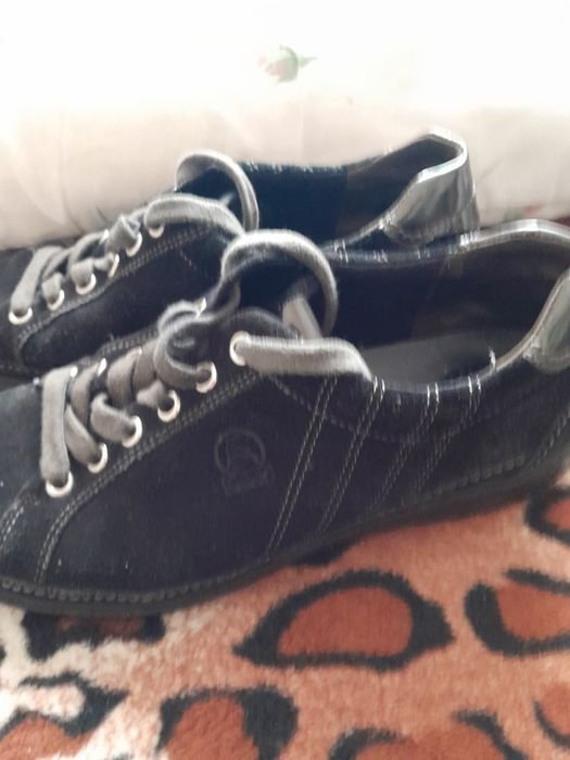 Женские Gabor Мокасины Чёрные Замша 38