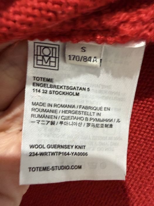 Женский Toteme Свитер Красный 36