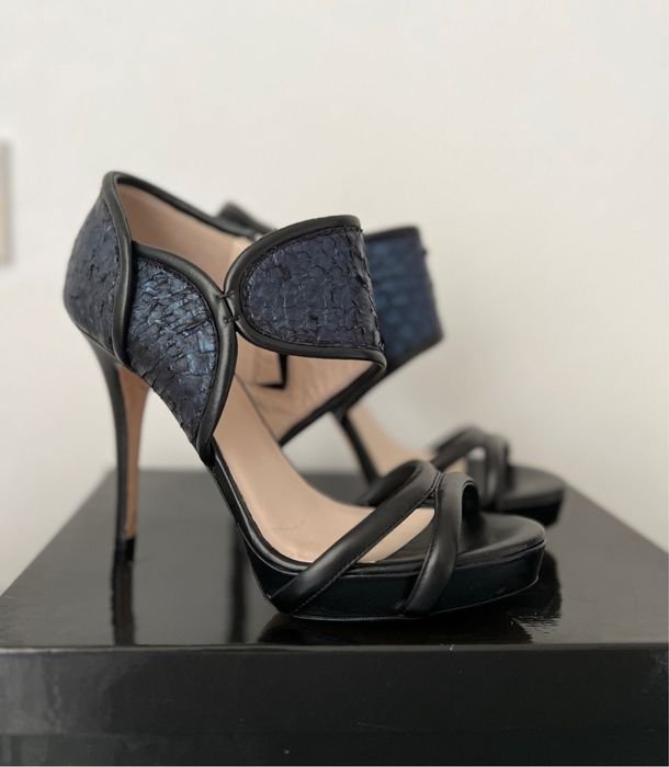 Damen Escada Absatzschuhe Leder 38