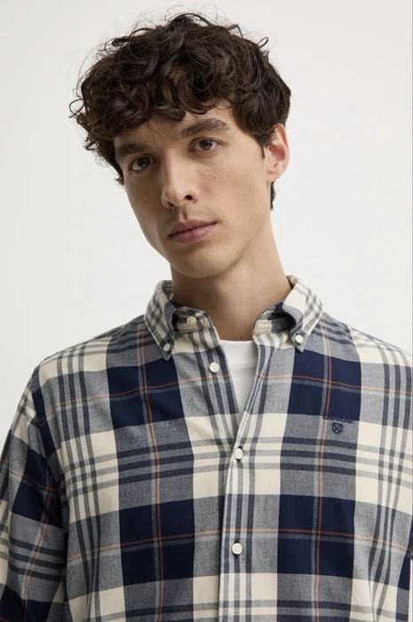 Мужской Barbour Рубашка Різнокольоровий L