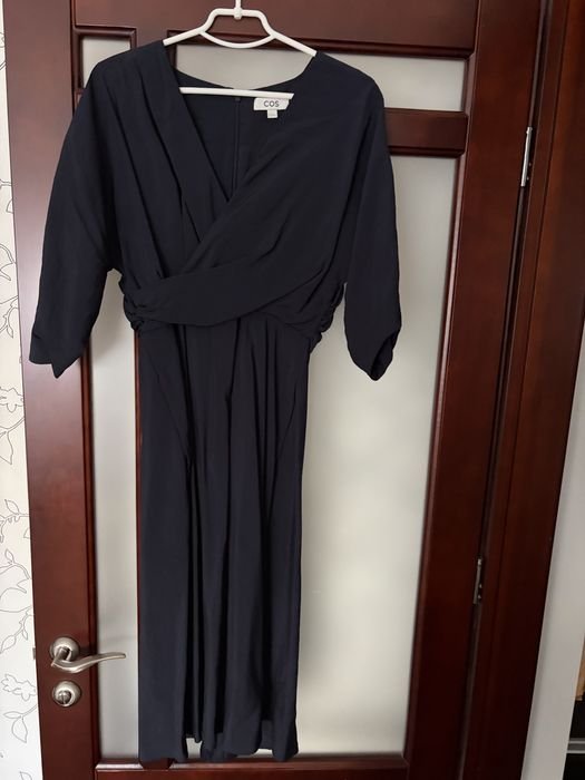 Женское Cos Платье Тёмно-синее Другой материал 36
