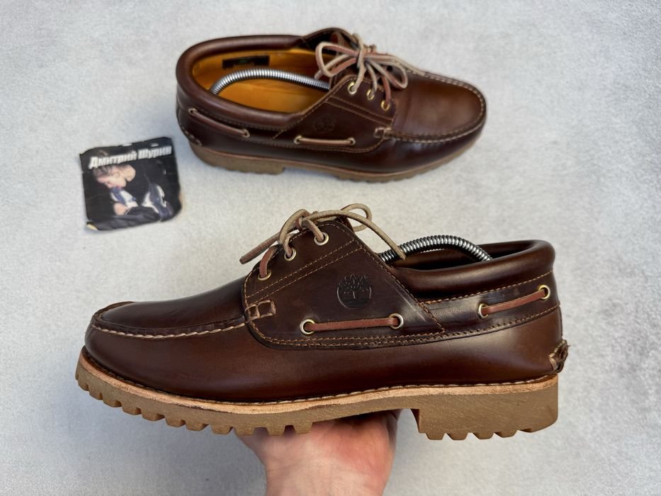 Men Timberland Boots Dark Brown Leather 44.5