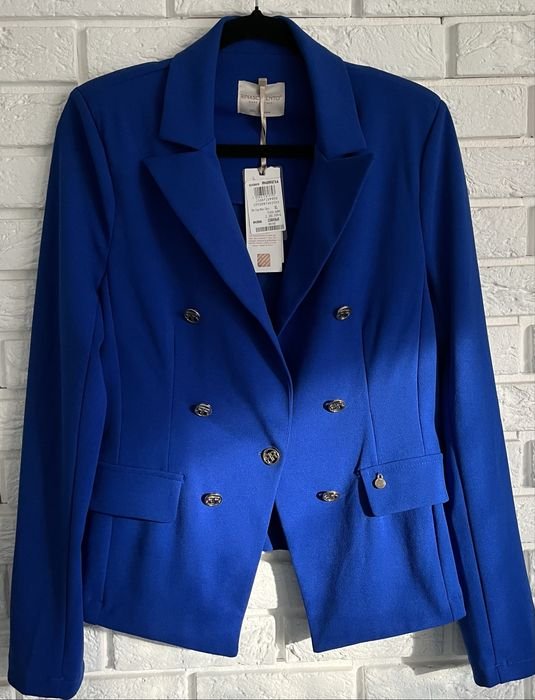 Женский Rinascimento Пиджак Тёмно-синий Полиэстер