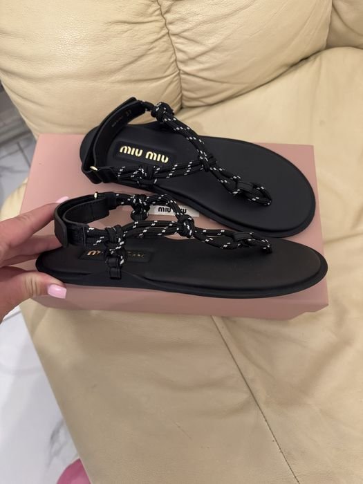 Miu Miu Босоножки Чёрные 37