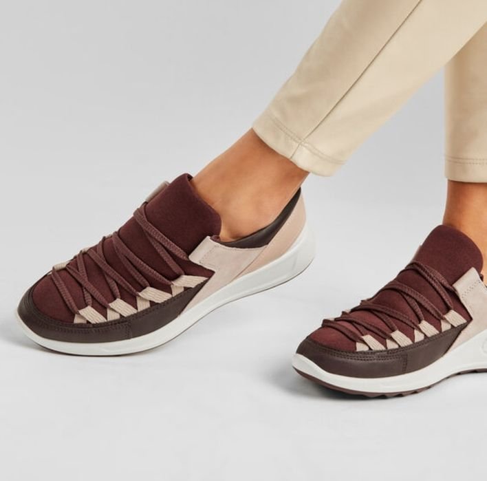 Women Ecco Heels Purple Leather 40