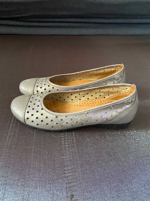 Donna Gabor Tacchi Grigio Pelle 36