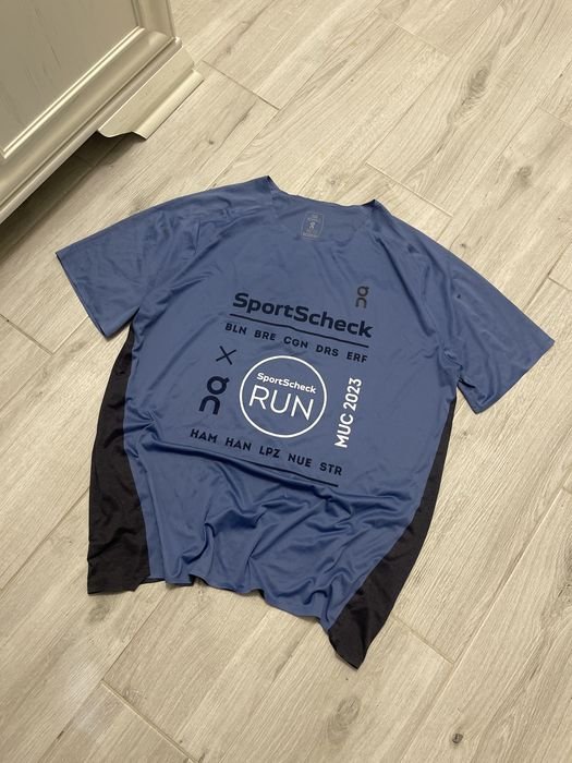 Herren On Running T-Shirt Schwarz Baumwolle XL