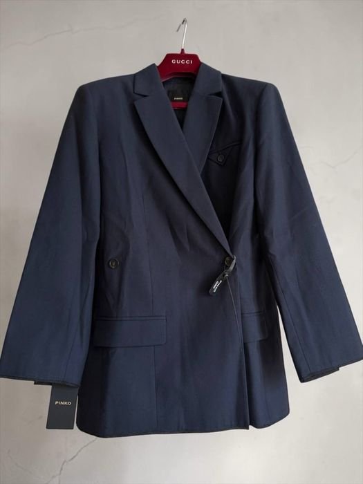 Women Pinko Blazer Pink Wool 42