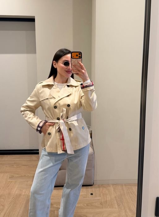 Donna Burberry Trench Beige Cotone 36