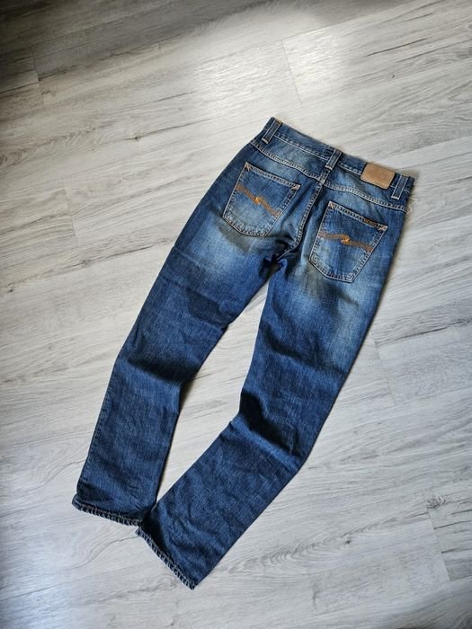 Мужской Nudie Jeans Джинсы Тёмно-синий Джинс