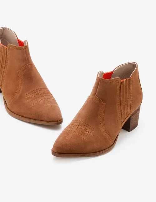 Женские Челси Коричневые Шкіра 38