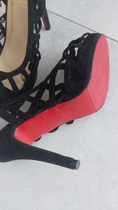 Damen High Heels Schwarz Wildleder 39