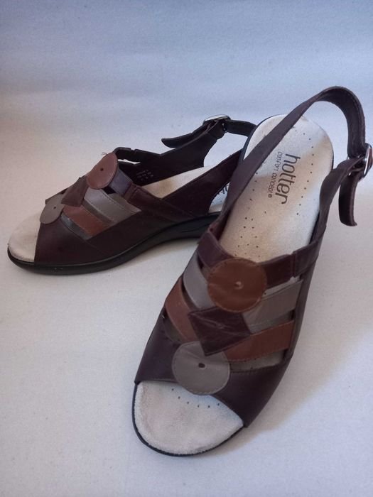 Женские Босоножки Коричневые Кожа 39