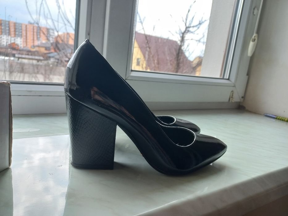 Donna Dune London Tacchi Nero Pelle 38